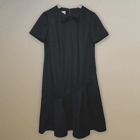 BLAKELY Vintage Black Mid Length Shift Dress Large - Picture 1 of 16